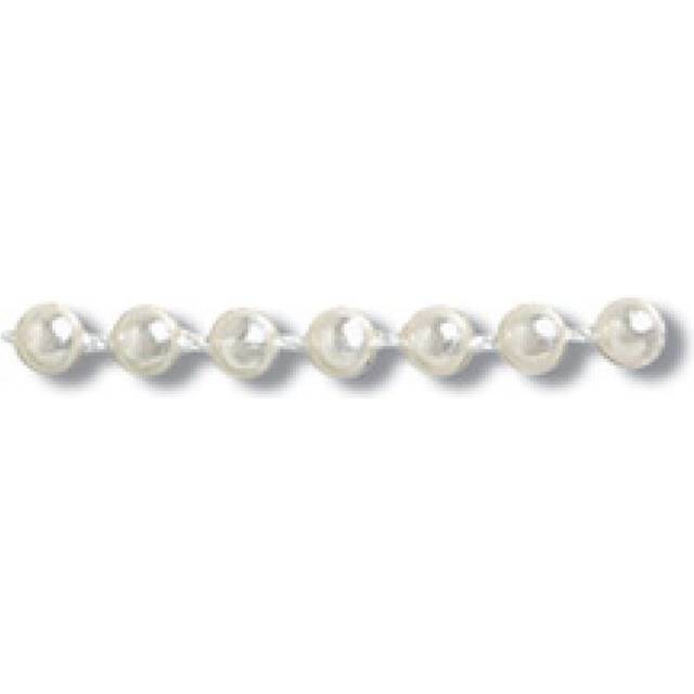 Trimits Round Plastic Bead Trim Ivory