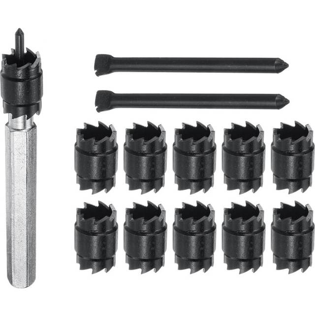 13pcs 3/8 Inch Double Sided Rotary Spot Weld Cutter Remover Drill Bits Cut Welds Set Tools Kit