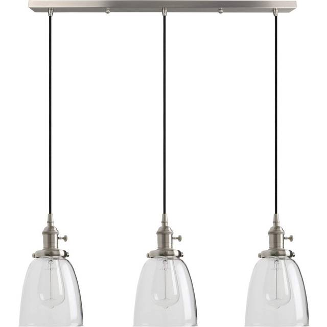Longshore Tides 3 - Light Kitchen Island Dome Pendant Brushed 6.3cm H X 85cm W