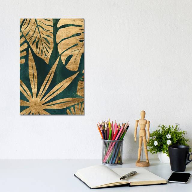 Emerald Jungle IV by June Erica Vess - Wrapped Canvas Art Prints (30.48cm H x 20.32cm W x 1.9cm D)