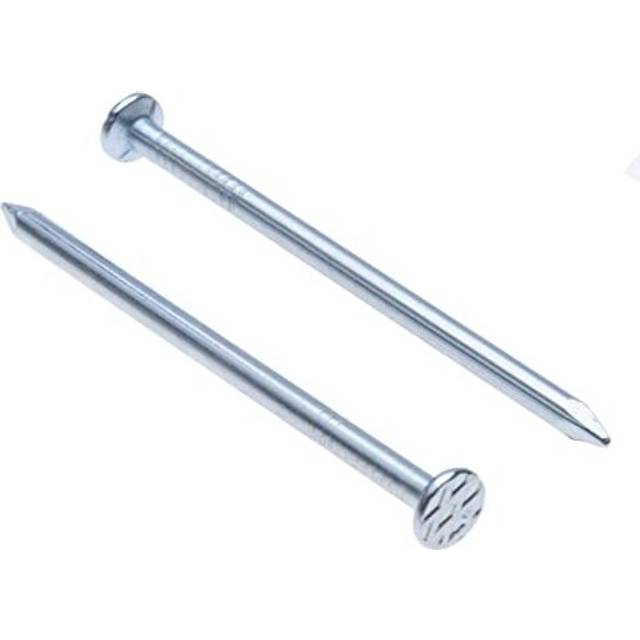 Nails for Wood Flat Round Head (Pack of 500) Zinc Plated Nail Galvanized Heavy Duty for DIY and Crafts Home Decor Woodwork Furniture Size: Length 30mm