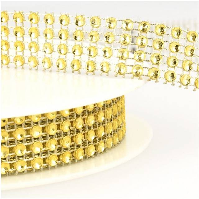 Stephanoise Sequin & Bead Trim Gold