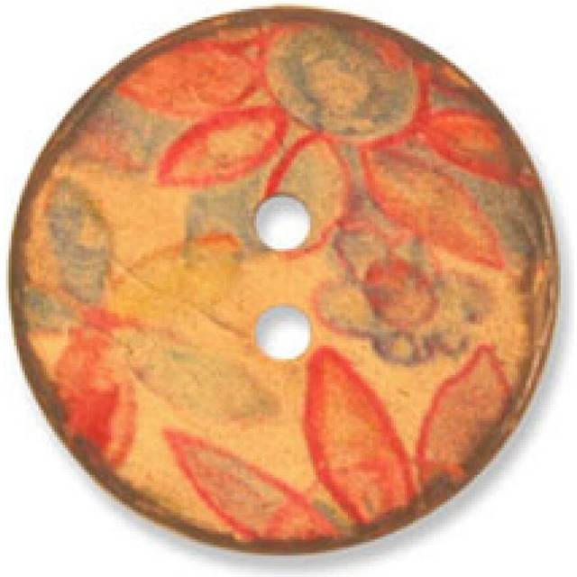 Trimits Coconut Flower Buttons Brown
