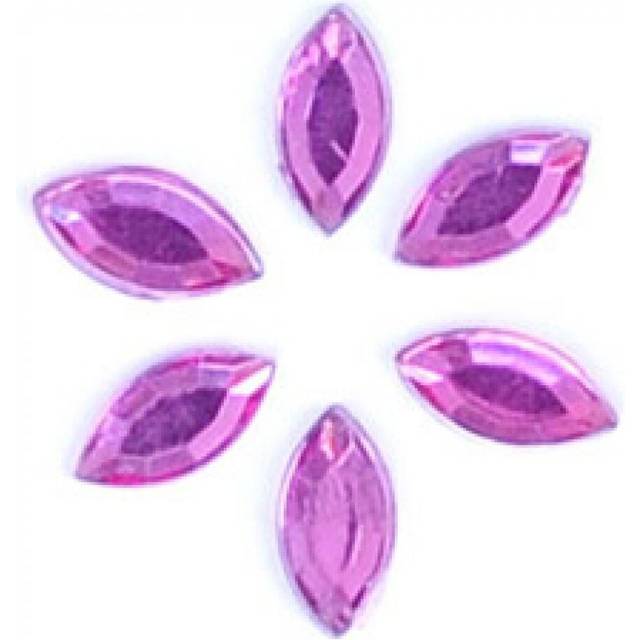 Trimits Oval Stick On Diamantes Cerise