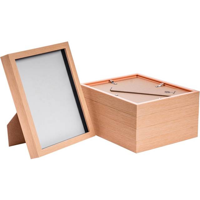 Nicola Spring - 3D Box Photo Frames - Beige (27.5cm H x 22.5cm W x 3.5cm D)