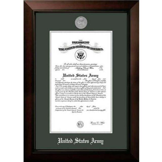 Campus Images ARCLG00211x14 11 x 14 in. Patriot Frames Army Certificate Legacy Black Cherry Frame with Silver Medallion