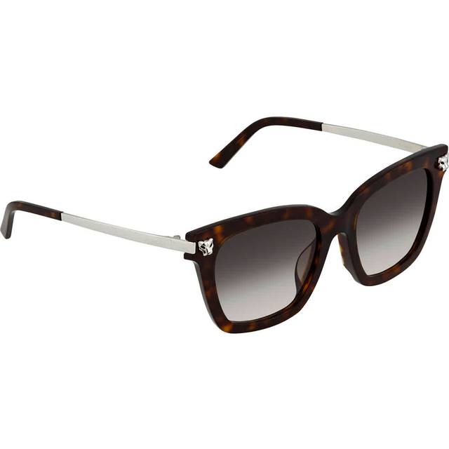 CARTIER Panthère Havana Acetate Cat Eye Sunglasses CT0025SA-002 - Standard