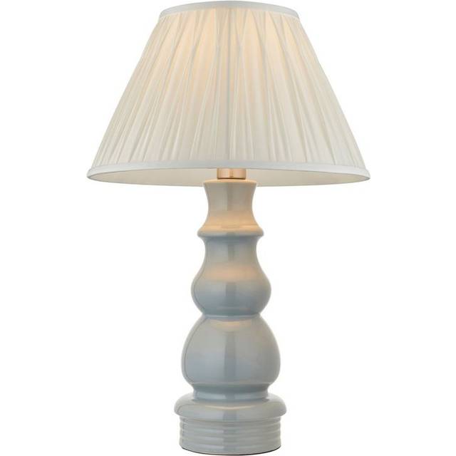 Endon 103378 Provence And Chatsworth 1 Light Table Lamp Blue Grey Sati