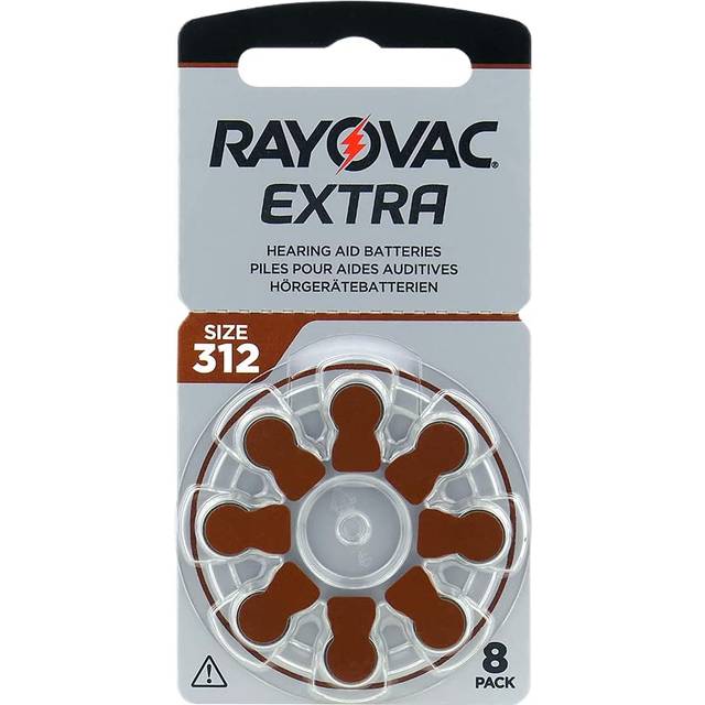 Rayovac 312 Hörapparatsbatteri 10X8st *