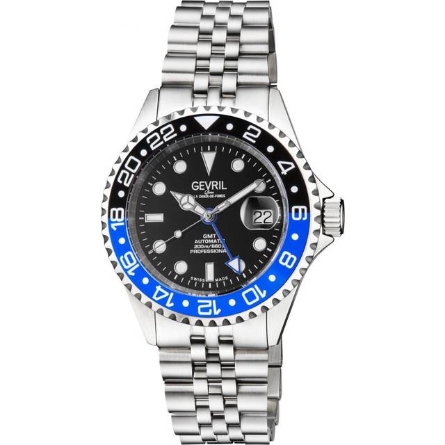 Wall Street GMT 4953B Swiss Automatic Sellita SW330 Watch - Grey - One Size