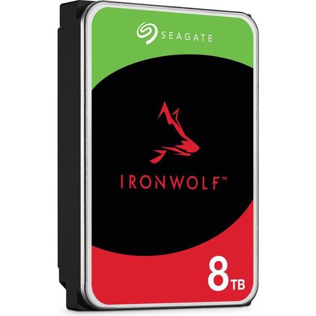 Seagate IronWolf ST8000VN002 - Hårddisk - 8 TB - internt - med 3 år Seagate Rescue Data Recovery