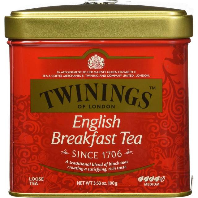 Twinings English Breakfast Tea, Loose Tea, 3.53 Ounce Tin