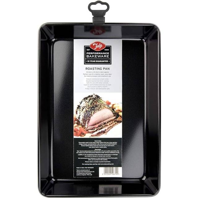 Tala Performance Bakeware Roasting Pan 34.6 x 24.5 x 6cm - Roaster Black -  performance tala roaster black x 10a10679