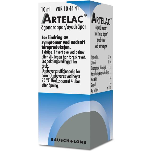 Artelac ögondroppar lösning, 10 ml
