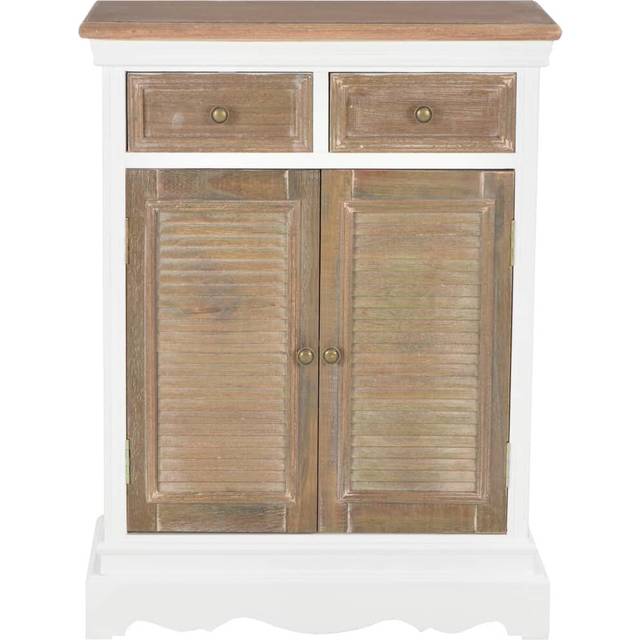 Jovany Sideboard - Brown;White (80cm H X 60cm W X 30cm D)