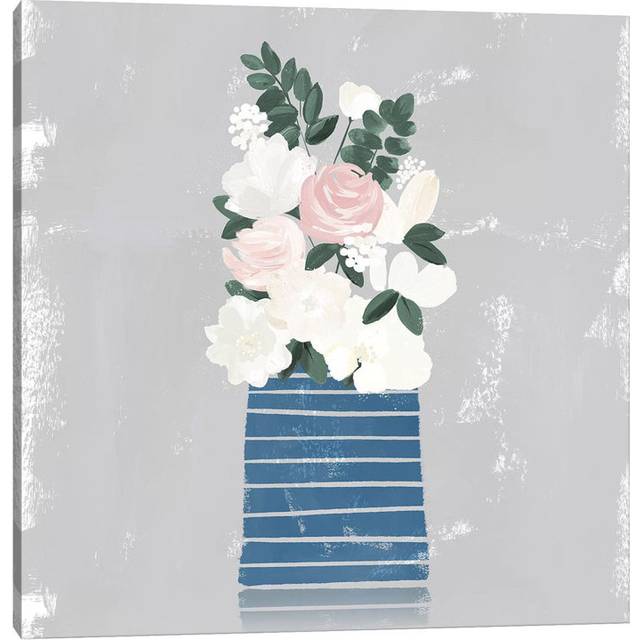 Contemporary Flower Jar II by Northern Lights - Wrapped Canvas Graphic Art (45.72 cm H x 45.72 cm W x 1.91 cm D)