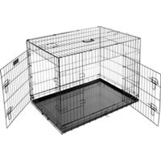 Bunty Metal Dog Cage Crate Bed Portable Pet Puppy Training Travel Carrier Basket