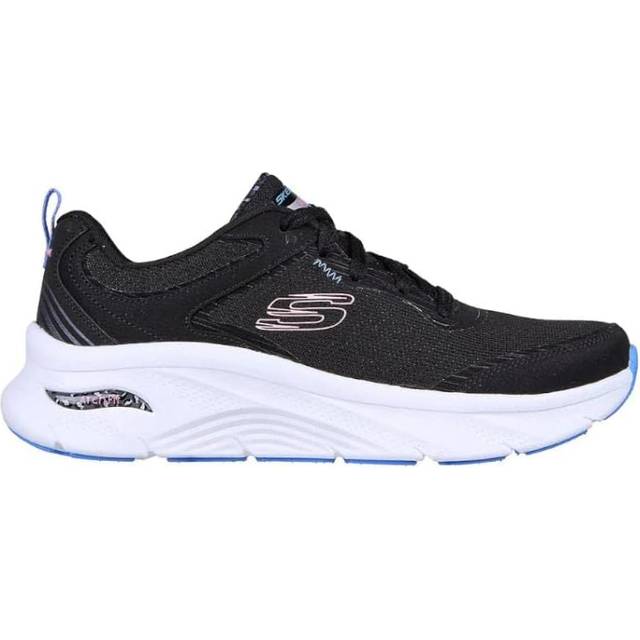 Skechers dam Träningsskor 149685 Bkmt, Svart läder nät multi trim, 41 EU