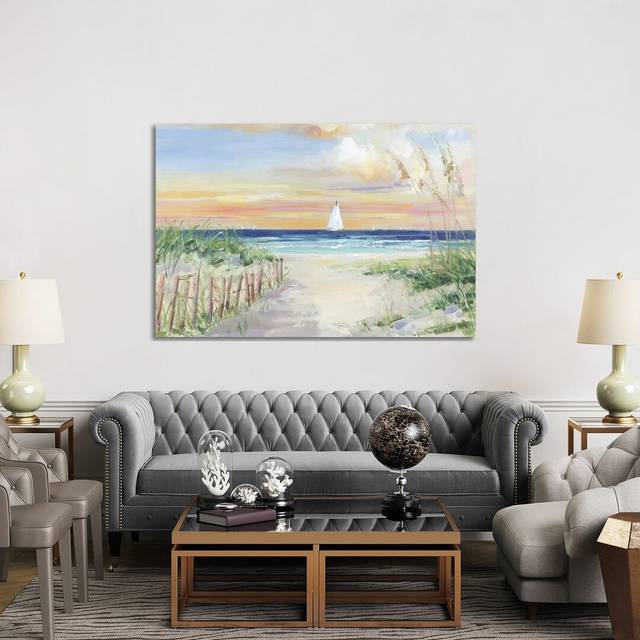 Set Sail by Sally Swatland - Wrapped Canvas Graphic Art Print (101.6cm H x 152.4cm W x 3.81cm D)