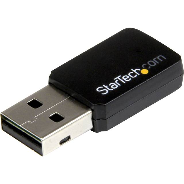 StarTech.com USB 2.0 AC600 Mini Dual Band trådlös AC Wlan-adapter - 1T1R 802.11ac WiFi-nätverksadapter - 2,4 GH/5 GHz minipinne