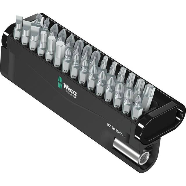 Wera Bit-Check Metal PZ PH TX SL Hex Bit 30pc Set