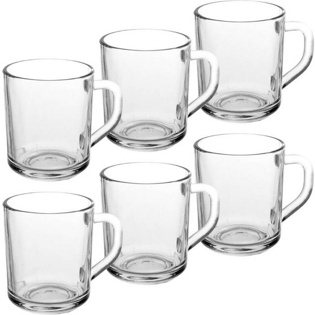 240ml Glass Mugs - Pack of 3 - By Excellent Houseware