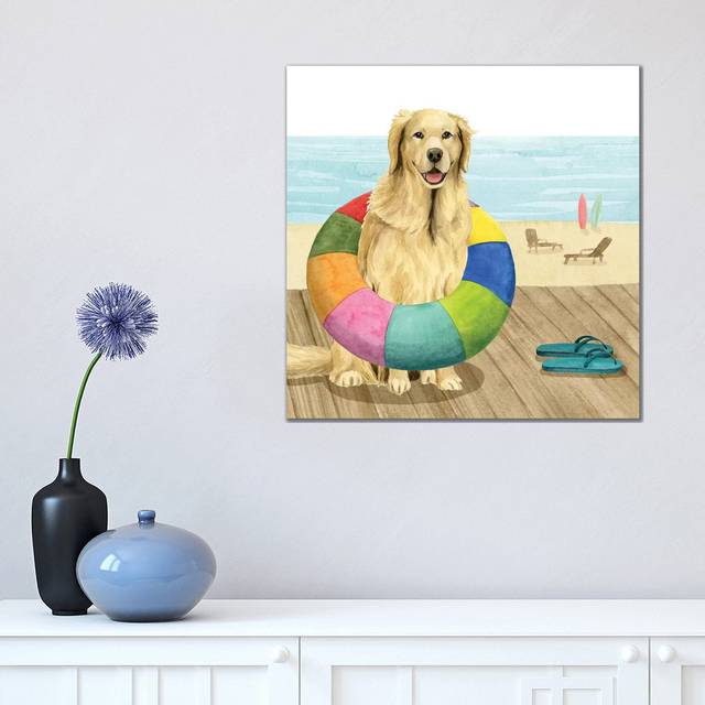 Let's Go for a Boardwalk III by Grace Popp - Wrapped Canvas Graphic Art (45.72 cm H x 45.72 cm W x 1.91 cm D)