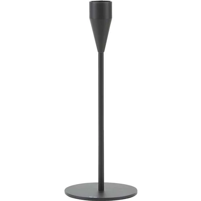Piet Hein - Sort Lysestage  - Värmeljus - SORT Lysestage Venus 21 cm - H21 x W8 D8 cm