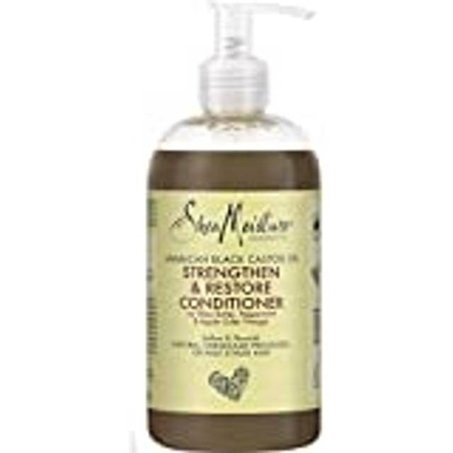 SheaMoisture Strengthen & Restore Conditioner för naturligt, kemiskt behandlat och värmestylat hår Jamaican Black Castor Oil fritt från silikon och sulfat 384 ml