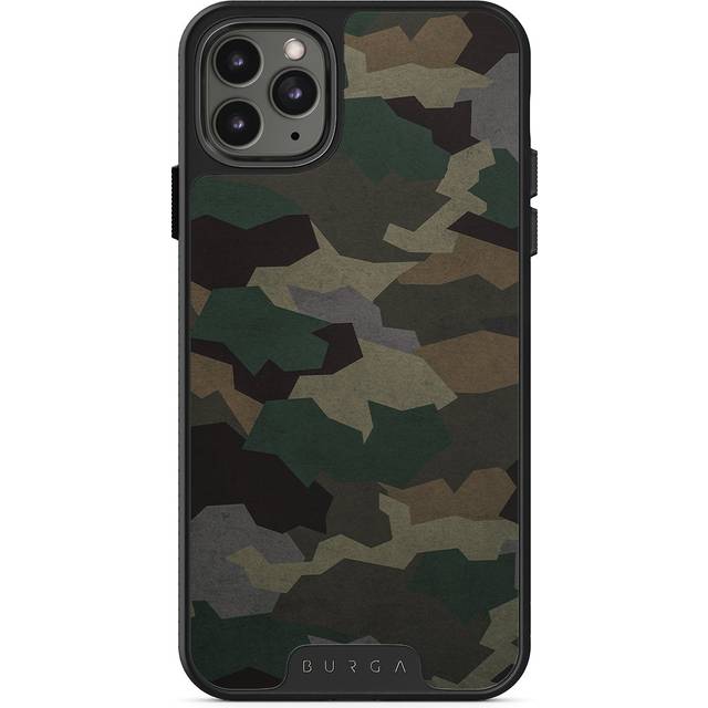 Tropical Green Camo - iPhone 11 Pro Max Case, Elite Dark / Gunmetal