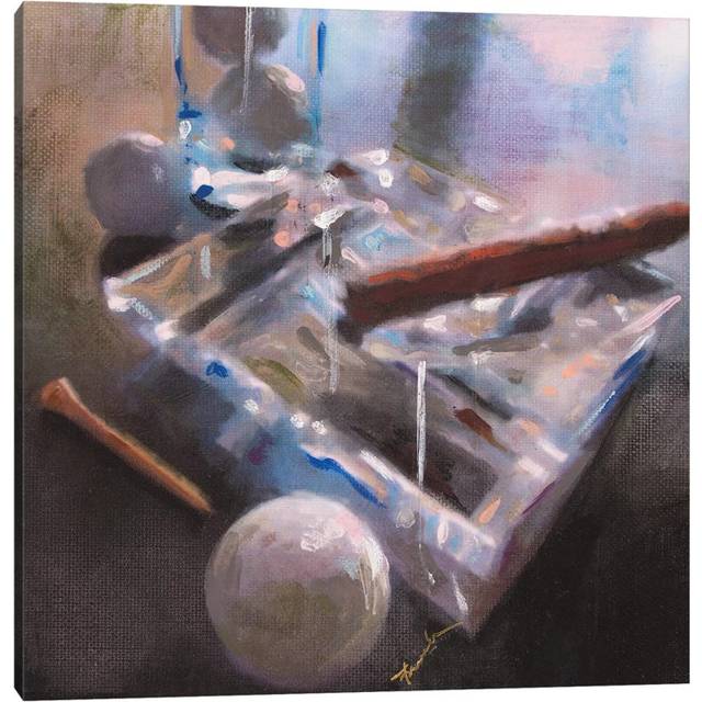 After Golf II by Heather A. French-Roussia - Wrapped Canvas Painting (45.72cm H x 45.72cm W x 1.905cm D)