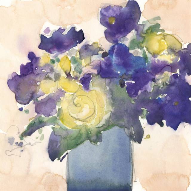 Floral Beauties II by Samuel Dixon - Wrapped Canvas Painting (122cm H x 122cm W)