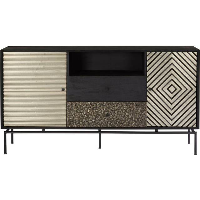 Bloomsbury Market Stgeorge Sideboard Black/Golden 85cm H X 160cm W X 35cm D