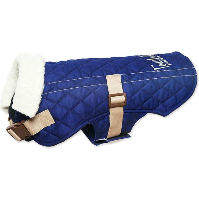 TOUCHDOG 'Sherpa-Bark' Original Designer Fashion Pet Dog Coat Jacket  Large  Royal Blue