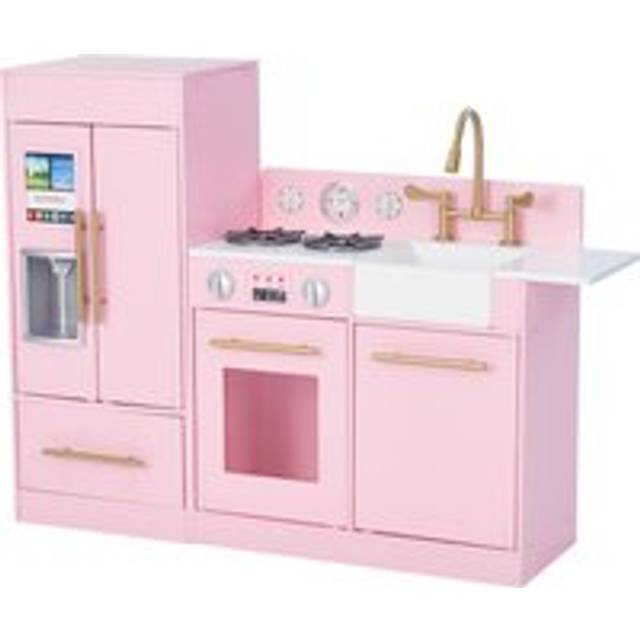 Teamson Kids Little Chef Charlotte Modern Play Kitchen - Pink / Gold - One Colour