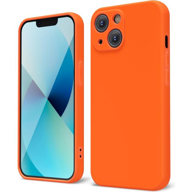 Oakxco for iPhone 13 Mini Phone Case Liquid Silicone  Fluorescent Bright Solid Color  Cute Thin Slim Soft Rubber TPU Plain Smooth Gel Matte Protective