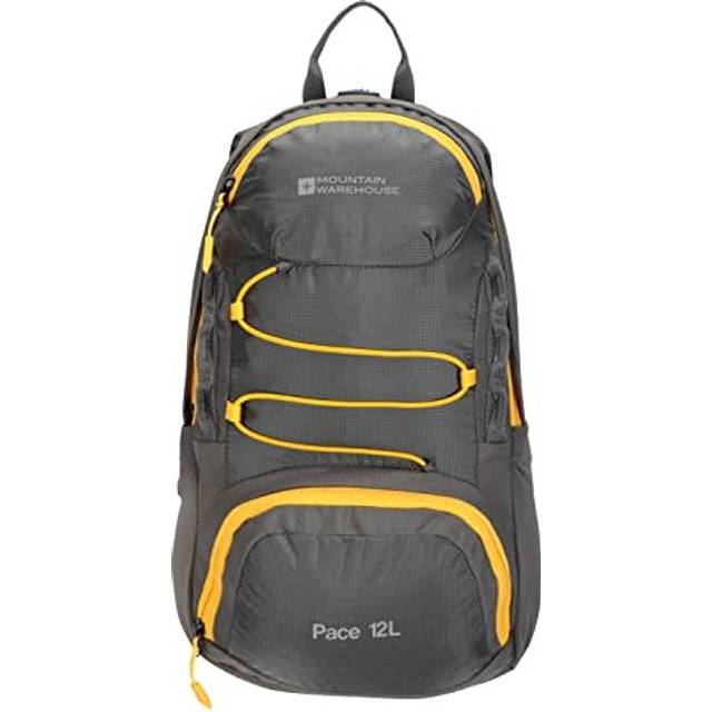 Mountain Warehouse Pace 12L Rucksack - Lightweight Backpack, Hydration Compatible Small Rucksack, Ripstop, Padded Airmesh Back, Webbing Trim - for Men