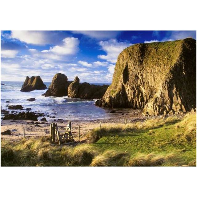 Ballintoy County Antrim Ireland - Beach Scenic with Cliff Poster Print by The Irish Image Collection, 18 x 12