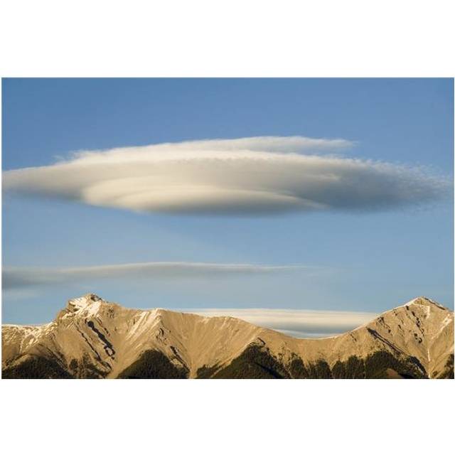 Saucer-Shaped Cloud Kootenay Plains Alberta Canada Poster Print by Eryk Jaegermann, 17 x 11