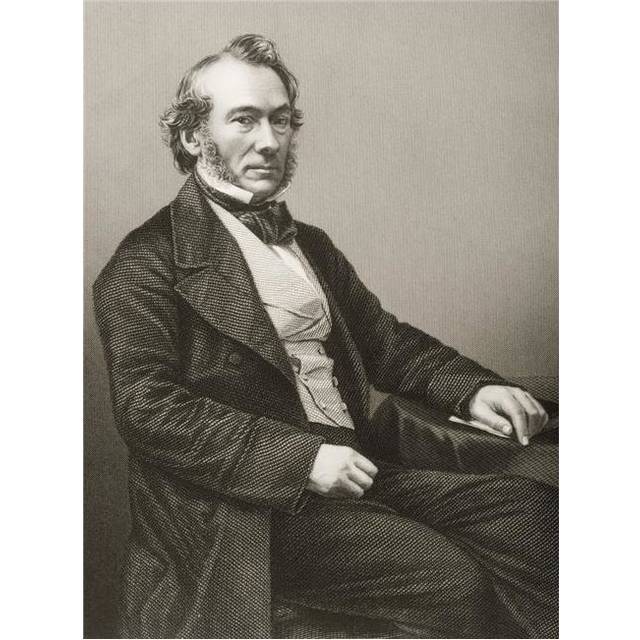 Richard Cobden 1783-1862. British Surgeon Philosopher Writer & Statesman. Poster Print, 12 x 16