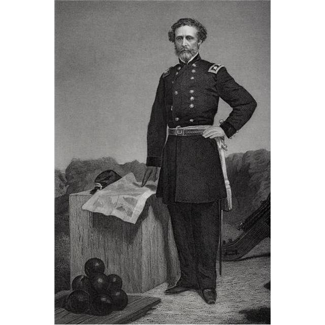 John Charles Fremont 1813 To 1890 American General In Civil War Mapmaker Poster Print, Large - 22 x 34