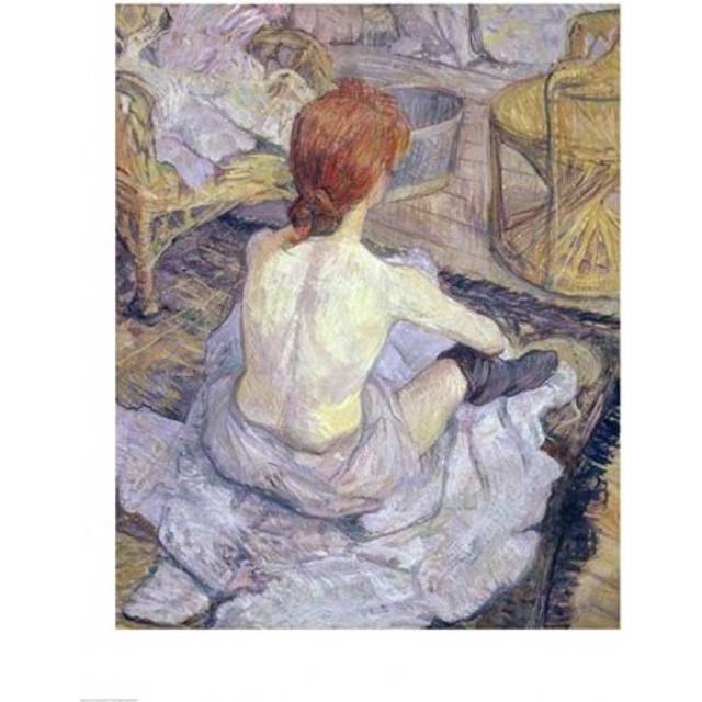 Woman at Her Toilet 1896 Poster Print by Henri De Toulouse-Lautrec - 18 x 24 in.