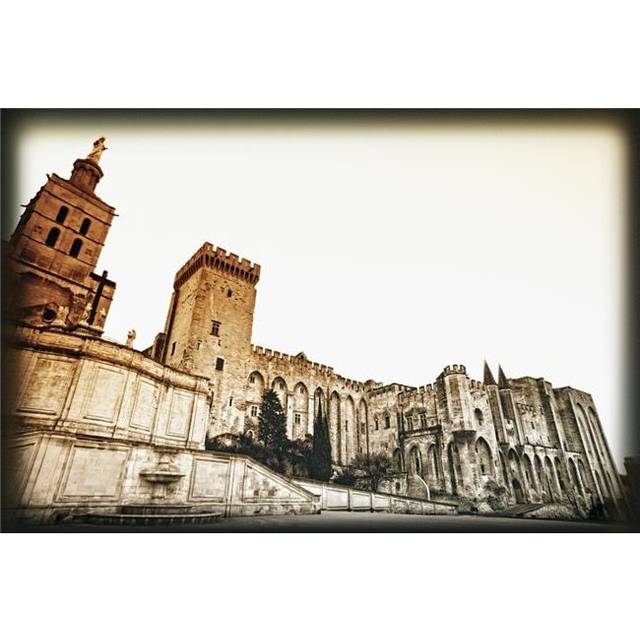 Avignon Provence France - Popes Palace Palais Des Papes Poster Print, 17 x 11
