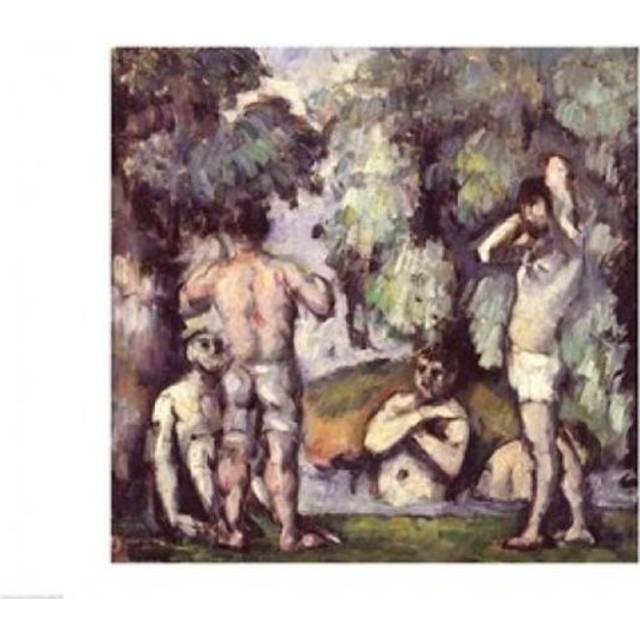 The Five Bathers Poster Print by Paul Cezanne - 24 x 18 in.
