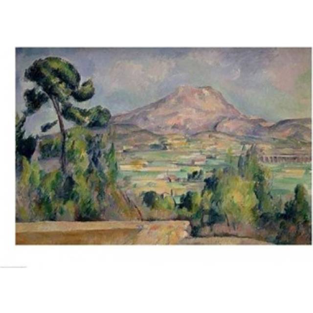 Montagne Sainte-Victoire Poster Print by Paul Cezanne - 24 x 18 in.
