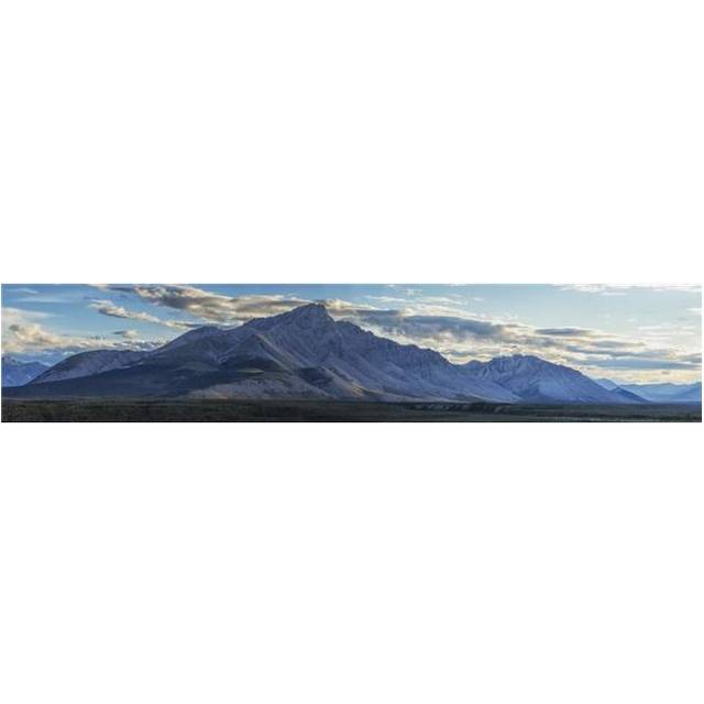 Panoramic Image of Royal Mountain Along The Wind River Peel Watershed - Yukon Canada Poster Print - 48 x 9 in.