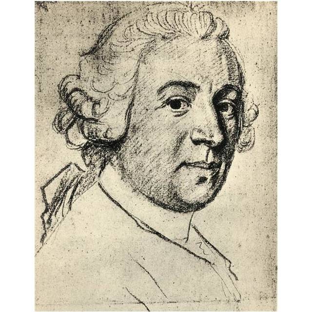 David Garrick 1717 to 1779 English Actor Playwright Theatre Manager & Producer After Sketch by Gainsborough Poster Print, 24 x 32