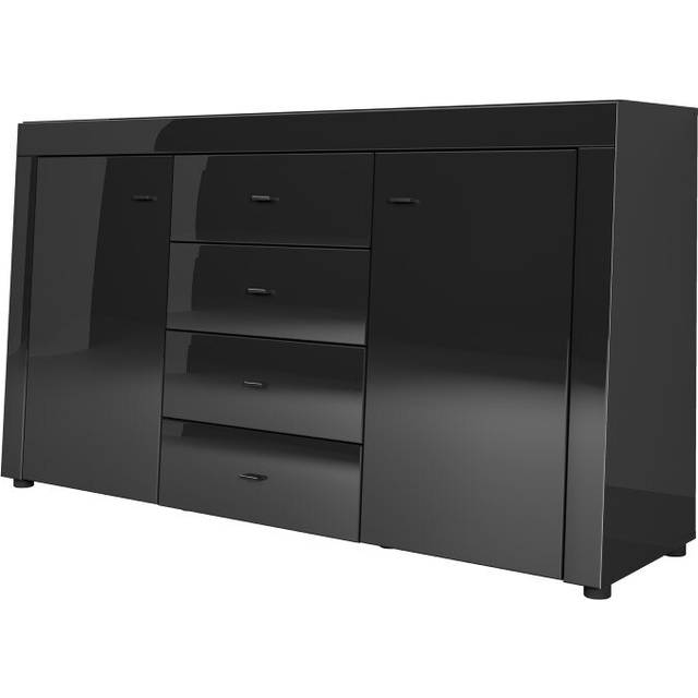 Denison Sideboard - Black (88cm H X 160cm W X 43cm D)