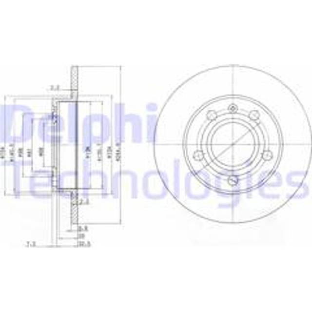 Brake Disc BG2753C Delphi BG2753C