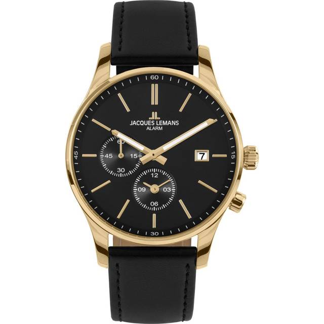 Jacques Lemans Wooden Plated Chronograph Bracelet Watch, Gold